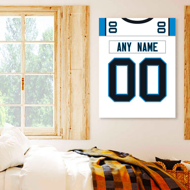 Carolina Jersey Custom Canvas Print Wall Art for Boy Girl Men Women Football Personalized Canvas Art